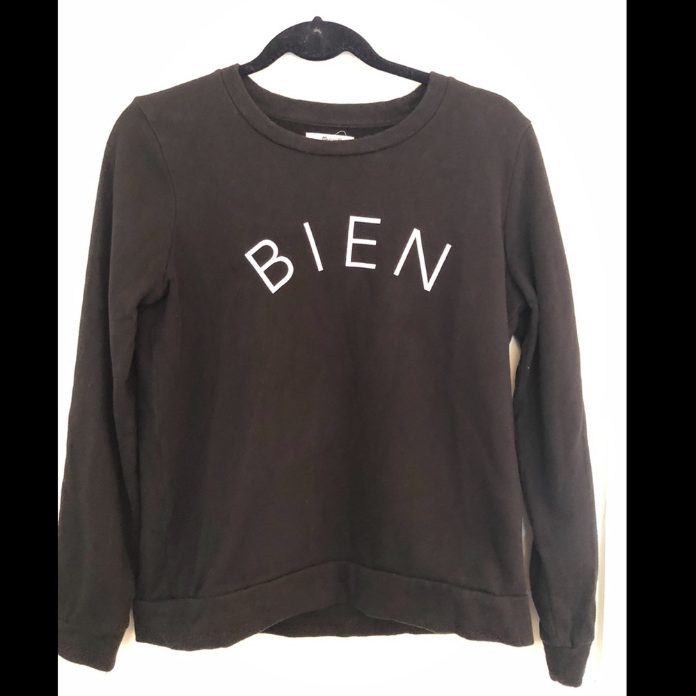 Madewell Bien Fait Crewneck Navy Sweatshirt Medium